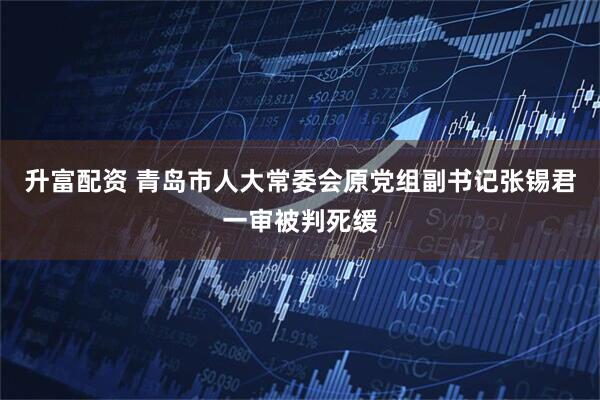升富配资 青岛市人大常委会原党组副书记张锡君一审被判死缓