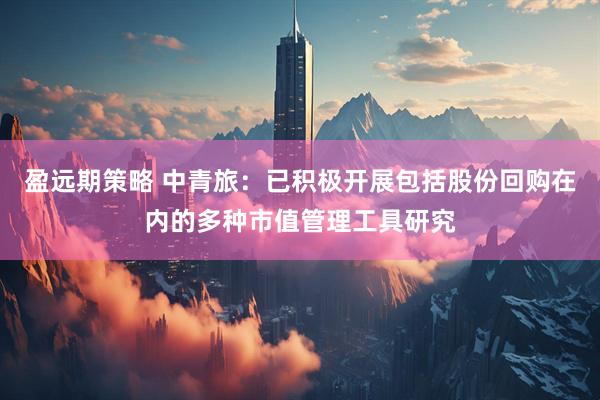 盈远期策略 中青旅：已积极开展包括股份回购在内的多种市值管理工具研究